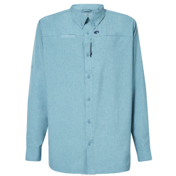 Costa Del Mar ANGLER TECH BUTTON DOWN Men Deep Sea Heather Apparel JD4ZT461