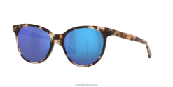 Costa Del Mar ISLA Women Shiny Tiger Cowrie Sunglasses JD4ZT878