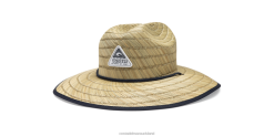 Costa Del Mar LIFEGUARD STRAW HAT SWELLS PRINT Unisex Natural Accessory JD4ZT742