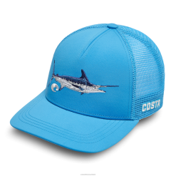 Costa Del Mar MARLIN STITCHED TRUCKER Unisex Blue Accessory JD4ZT680