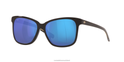 Costa Del Mar MAY Women Shiny Black Sunglasses JD4ZT846