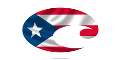 Costa Del Mar PUERTO RICO FLAG DECAL Unisex Assorted Accessory JD4ZT822