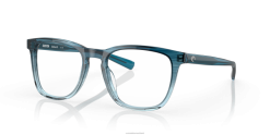 Costa Del Mar SULLIVAN RX Unisex Shiny Deep Teal Crystal Eyeglasses JD4ZT378