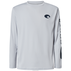 Costa Del Mar TECHNICAL CREW Men Pearl Grey Apparel JD4ZT433