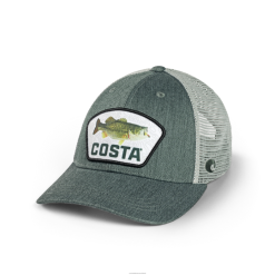 Costa Del Mar TOPO LARGEMOUTH BASS TRUCKER Unisex Green Accessory JD4ZT709
