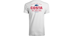 Costa Del Mar TOPWATER SS Men Red White Blue Apparel JD4ZT499