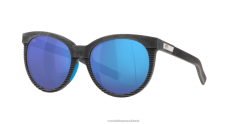 Costa Del Mar VICTORIA Women Net Gray With Blue Rubber Sunglasses JD4ZT866